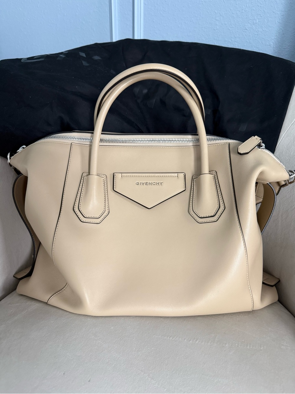 Givenchy Soft Tan Leather Antigona Satchel